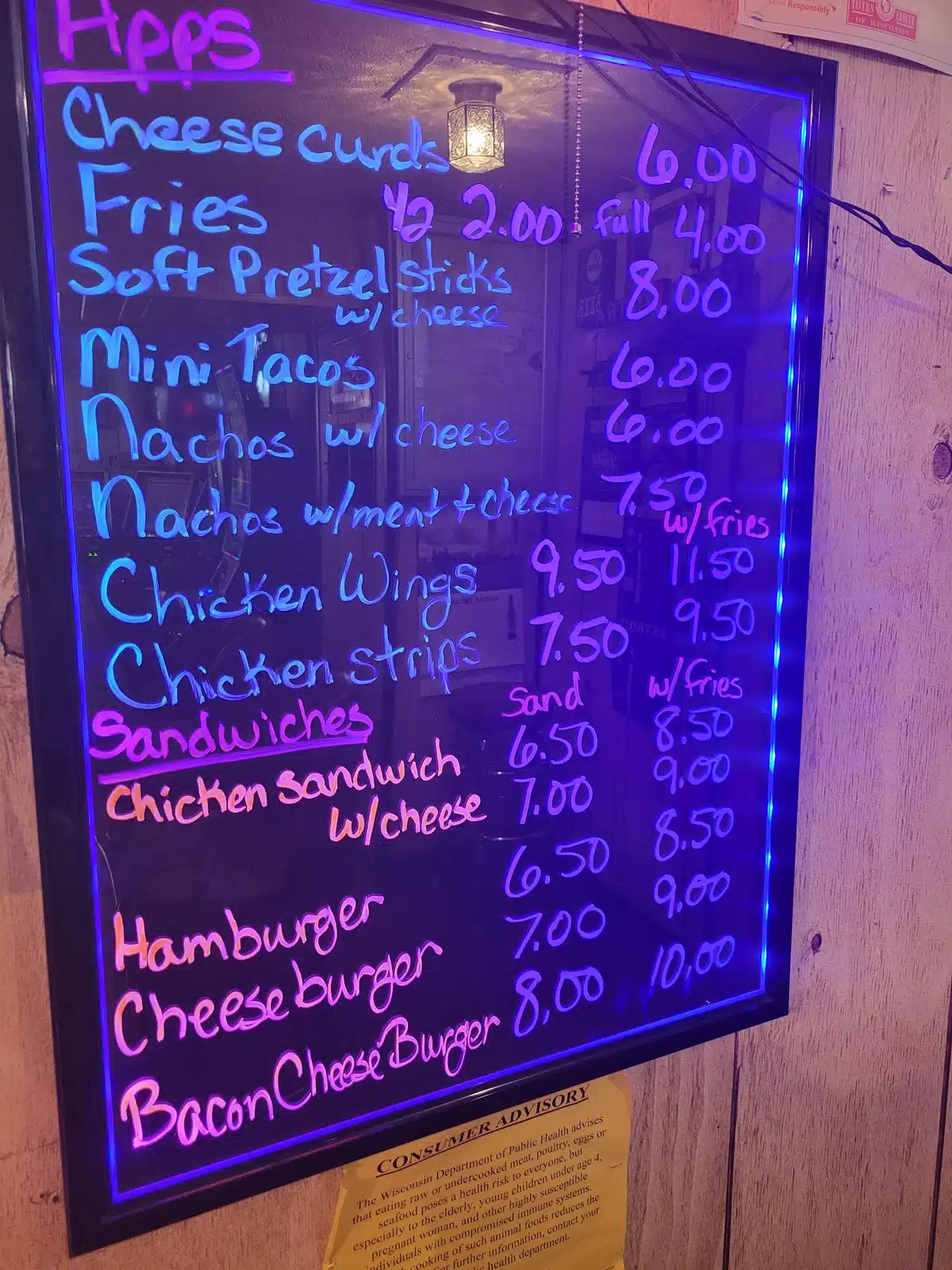 Bobby T's Lounge Around Menu